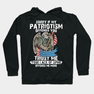 If Patriotism Offends You Trust Me Your Lack Of Spine Offend Me More Hoodie